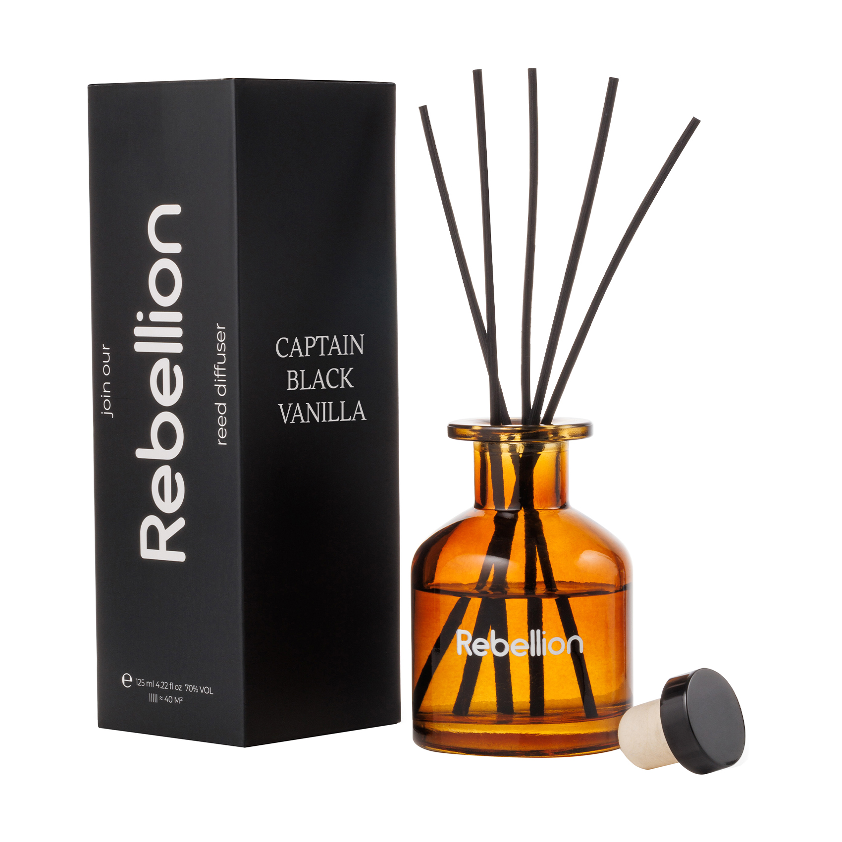 Аромадифузор Rebellion Captain Black Vanilla, 125 мл